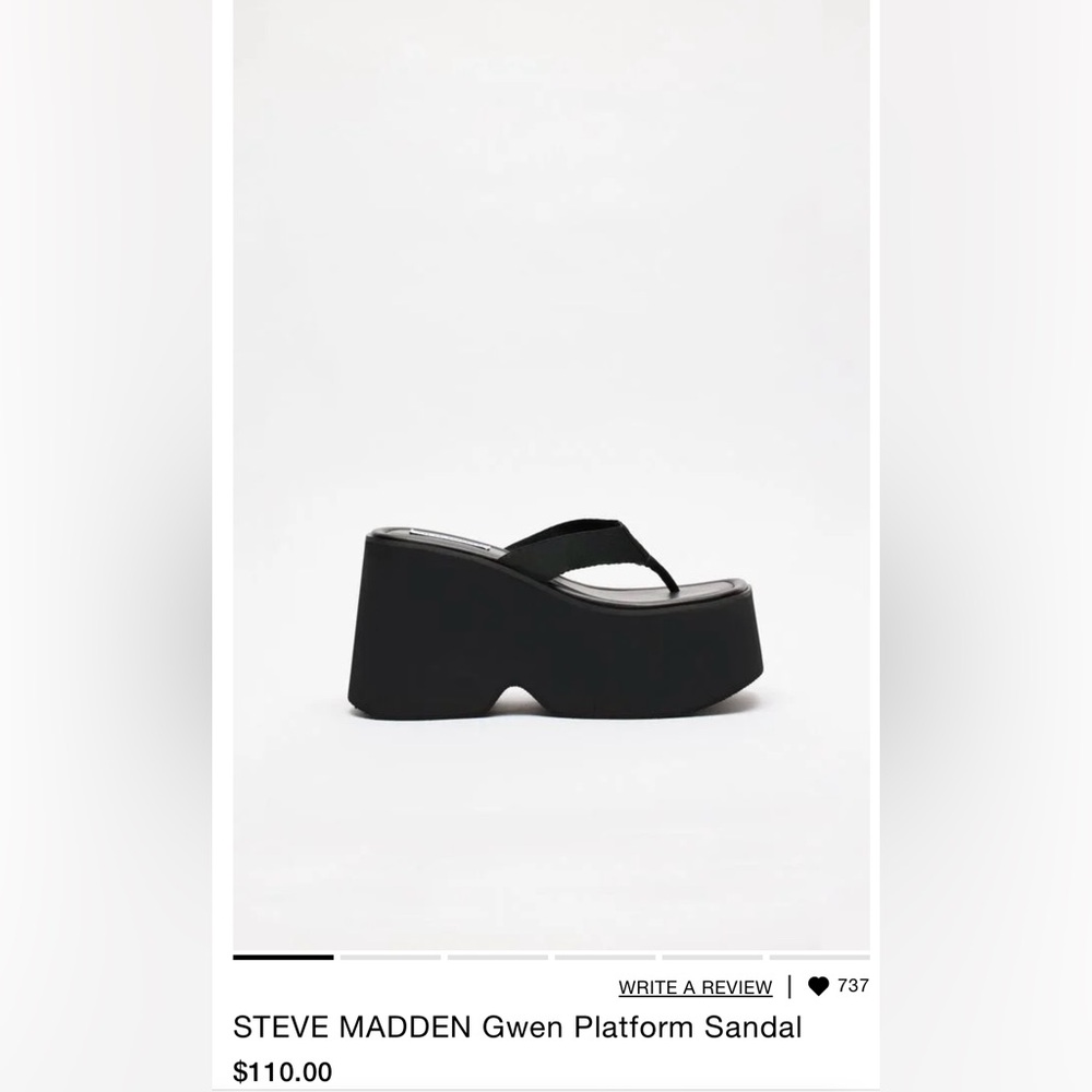 STEVE MADDEN Gwen Platform Sandal NWB